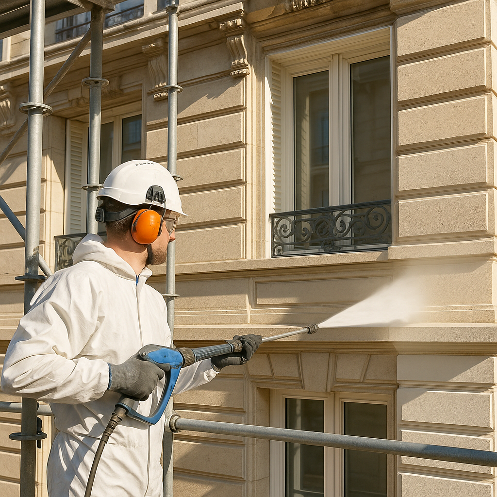 Nettoyage de façades, toitures, gouttières et espaces extérieurs